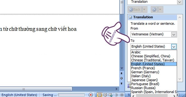 Dịch một đoạn văn bản sang tiếng khác bằng Bing Translator