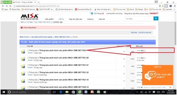 Huớng dẫn cài đặt phần mềm kế toán misa3