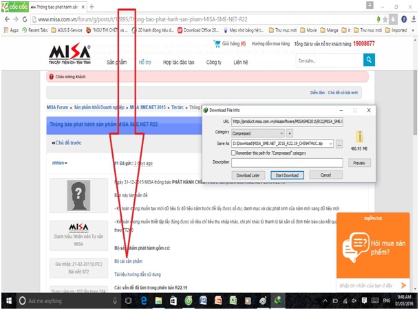 Huớng dẫn cài đặt phần mềm kế toán misa4