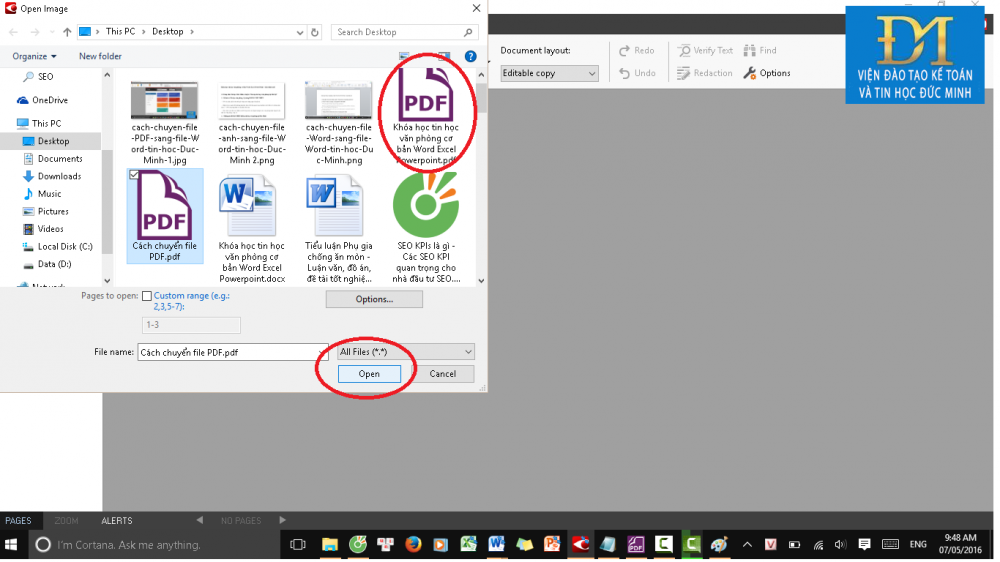 Cách chuyển file PDF, file ảnh sang Word 99% không lỗi Font 3