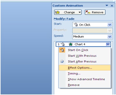 Hướng dẫn trình chiếu biểu đồ trong powerpoint 2007