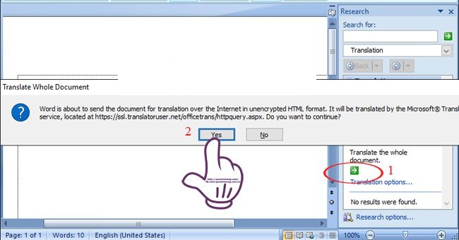 Dịch một đoạn văn bản sang tiếng khác bằng Bing Translator 3