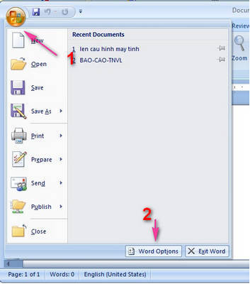 Ảnh 1: Hô biến thanh Ruler xuất hiện trong văn bản Word 2007 2