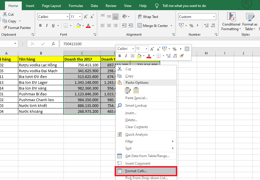 Mách bạn cách ẩn nhanh dữ liệu trong Excel 