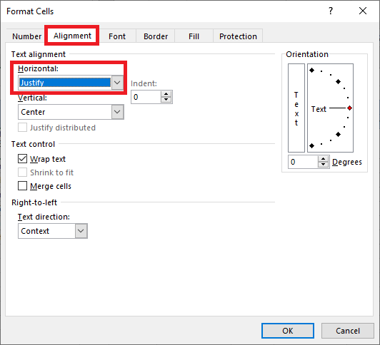 Hướng dẫn cách căn lề hai bên đều nhau trong ô Excel 