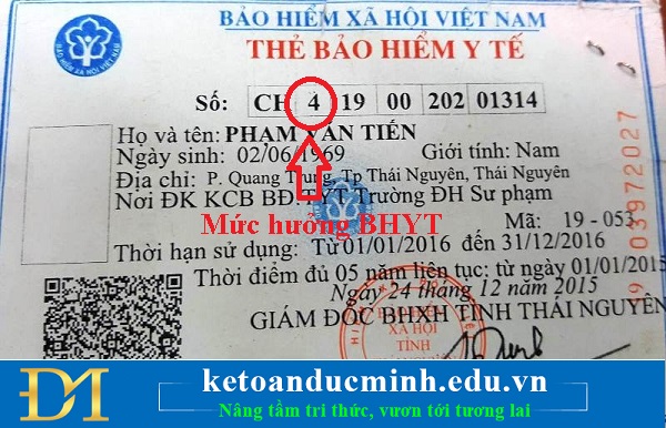 Mức hưởng bảo hiểm y tế số 4