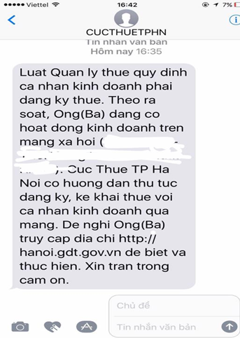 thuế khi kinh doanh online