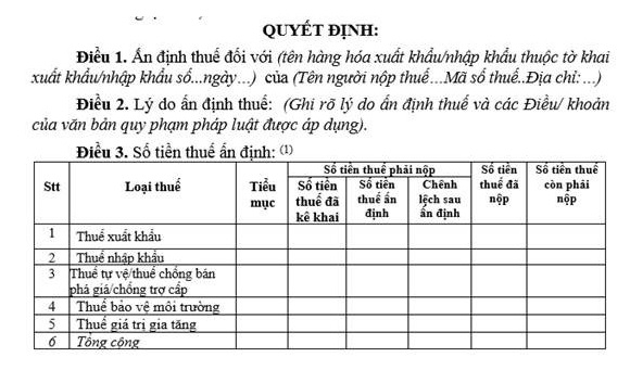 ấn định thuế và câu hỏi hóc búa của doanh nghiệp