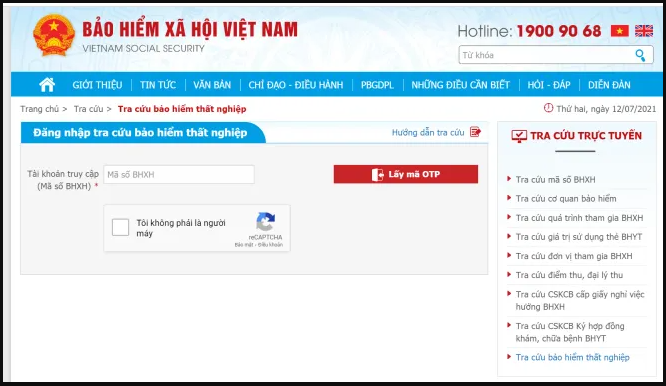 Tra cứu online tại Cổng thông tin điện tử của Bảo hiểm xã hội Việt Nam