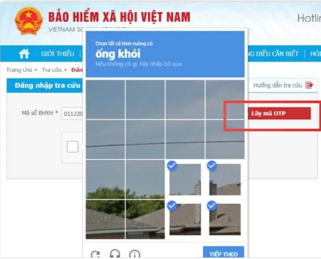 Tra cứu online tại Cổng thông tin điện tử của Bảo hiểm xã hội Việt Nam