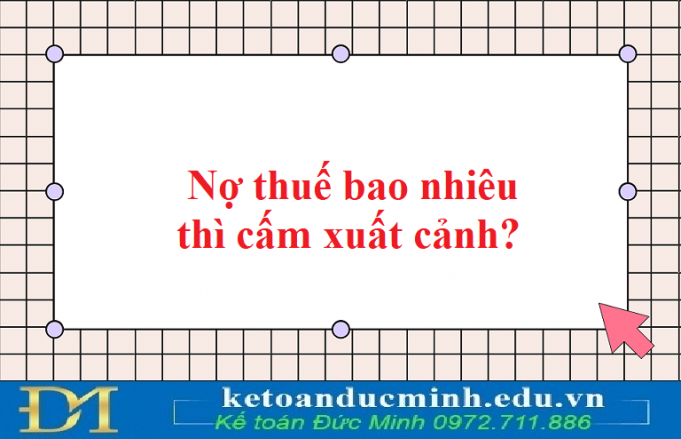 Nợ thuế bao nhiêu thì cấm xuất cảnh? Nợ thuế bao nhiêu thì cấm xuất cảnh?