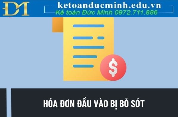 Hướng dẫn cách kê khai hóa đơn đầu vào bị bỏ sót, có ví dụ
