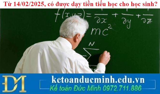 Từ 14/02/2025, có được dạy tiền tiểu học cho học sinh?
