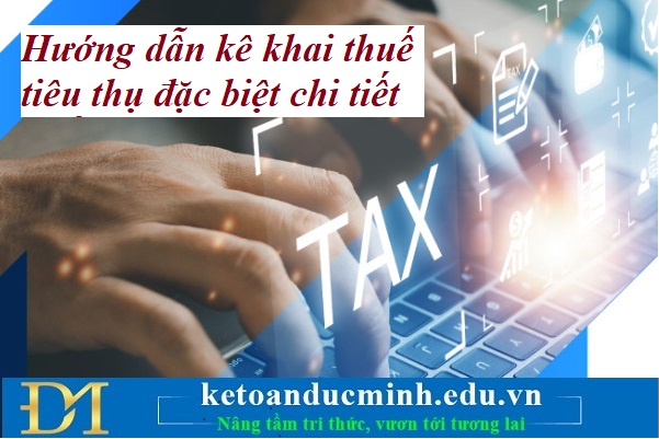 Hướng dẫn kê khai thuế tiêu thụ đặc biệt chi tiết nhất – Kế toán Đức Minh. Hướng dẫn kê khai thuế tiêu thụ đặc biệt chi tiết nhất – Kế toán Đức Minh.