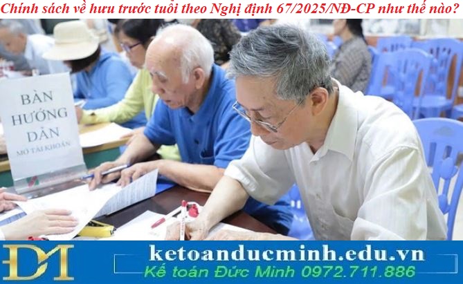 Chính sách về hưu trước tuổi theo Nghị định 67/2025/NĐ-CP như thế nào?