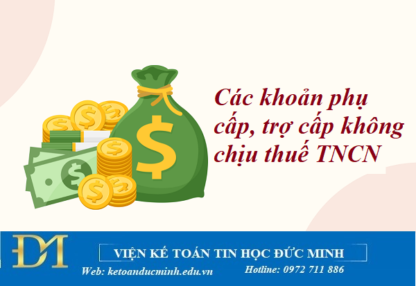 Các khoản phụ cấp, trợ cấp không chịu thuế TNCN 2025 – Kế toán Đức Minh Các khoản phụ cấp, trợ cấp không chịu thuế TNCN 2025 – Kế toán Đức Minh