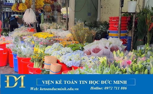Hướng dẫn hạch toán kế toán doanh nghiệp mua bán hoa tươi – Kế toán Đức Minh.
