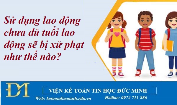 Sử dụng lao động chưa đủ tuổi lao động sẽ bị xử phạt như thế nào? Kế toán Đức Minh.