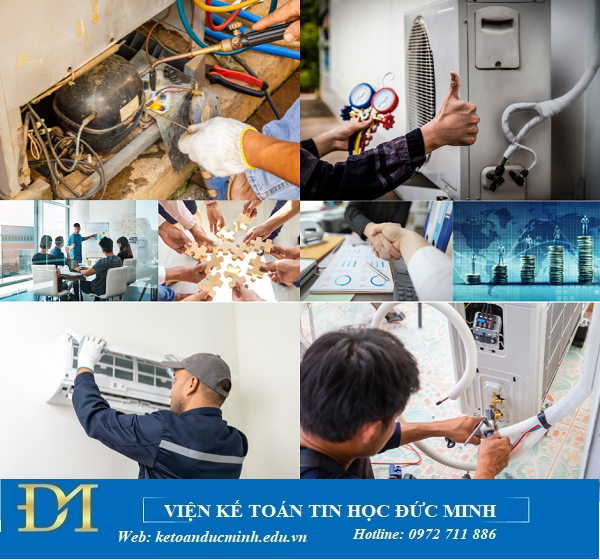 Kế toán doanh nghiệp dịch vụ sửa chữa, bảo dưỡng máy lạnh cần làm gì? Kế toán Đức Minh.