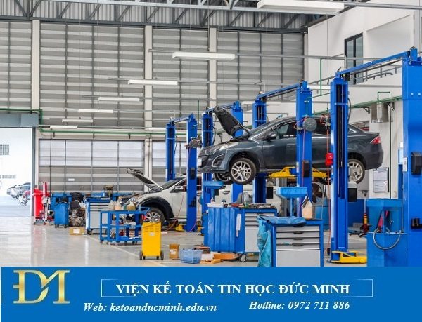 Hạch toán doanh nghiệp sửa chữa ô tô - Kế toán Đức Minh.