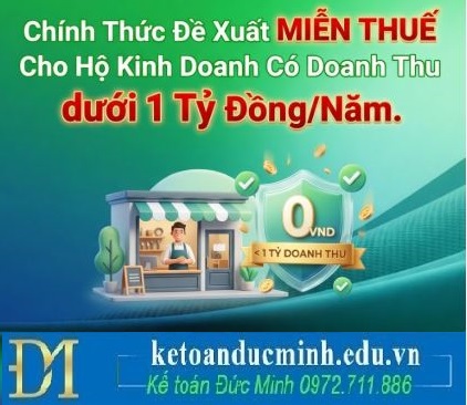 Đề xuất nâng ngưỡng miễn thuế hộ kinh doanh lên 1 tỷ đồng/năm