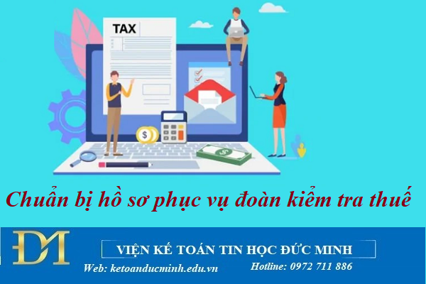 Chuẩn bị hồ sơ phục vụ đoàn kiểm tra thuế - Kế toán Đức Minh.