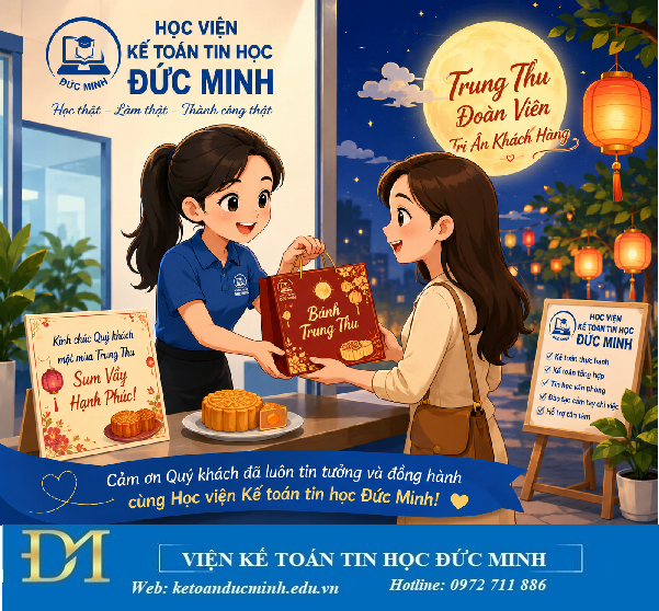 Cách xuất hóa đơn tặng bánh trung thu cho khách hàng - Kế toán Đức Minh.