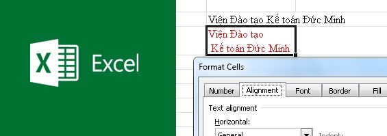 Sự giống nhau và khác nhau khi xuống dòng 1 ô trong Excel Sự giống nhau và khác nhau khi xuống dòng 1 ô trong Excel
