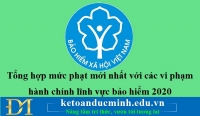 Tổng hợp mức phạt mới nhất với các vi phạm hành chính lĩnh vực bảo hiểm 2020