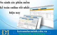 So sánh các phần mềm kế toán online tốt nhất hiện nay – KTĐM