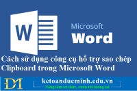 Cách sử dụng công cụ hỗ trợ sao chép Clipboard trong Microsoft Word – Kế toán Tin học Đức Minh