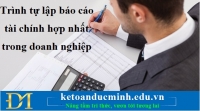 Trình tự lập báo cáo tài chính hợp nhất trong doanh nghiệp - KTĐM