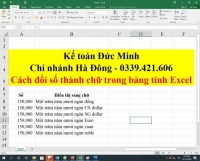Cách đổi số thành chữ trong bảng tính Excel bằng VnTools 2013, 2016