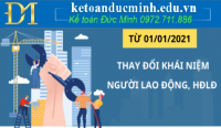 Thay đổi khái niệm “Hợp đồng lao động” – Kế toán Đức Minh