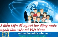 5 điều kiện để người lao động nước ngoài làm việc tại Việt Nam – Kế toán Đức Minh.