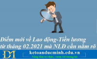 Hàng loạt điểm mới về Lao động - Tiền lương từ tháng 2 năm 2021 mà người lao động nắm rõ – Kế toán Đức Minh.