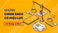 Những chính sách mới có hiệu lực bắt đầu từ tháng 3 - 2021 kế toán Đức Minh