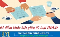 05 điểm khác biệt giữa 02 loại hợp đồng lao động theo Luật mới – Kế toán Đức Minh.