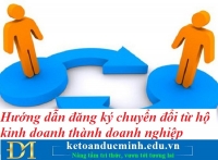 Hướng dẫn đăng ký chuyển đổi từ hộ kinh doanh thành doanh nghiệp – Kế toán Đức Minh.