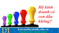 Hộ kinh doanh có con dấu không? Kế toán Đức Minh.