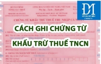 Hướng dẫn khấu trừ thuế TNCN trước khi trả cho người lao động - kế toán Đức Minh