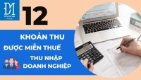 12 khoản thu được miễn thuế thu nhập doanh nghiệp năm 2021-kế toán Đức Minh