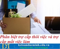 Phân biệt trợ cấp thôi việc và trợ cấp mất việc làm – Kế toán Đức Minh.