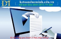 Ký hợp đồng qua Email có hợp pháp không? - KTĐM