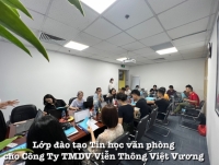 Lớp đào tạo Tin học văn phòng cho Cán bộ nhân viên Công ty TMDV Viễn Thông Việt Vương
