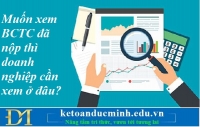 Muốn xem BCTC đã nộp thì doanh nghiệp cần xem ở đâu? Kế toán Đức Minh.