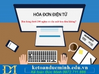Bán hàng dưới 200 nghìn có cần xuất hóa đơn không?