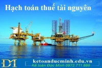 Hạch toán thuế tài nguyên