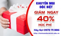  KHUYẾN MẠI lên đến 50% khi đăng ký online qua CHUYỂN KHOẢN cho khóa kế toán, tin học tại trung tâm Đức Minh