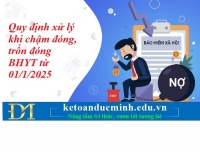 Quy định xử lý khi chậm đóng, trốn đóng BHYT từ 01/1/2025 – Kế toán Đức Minh.